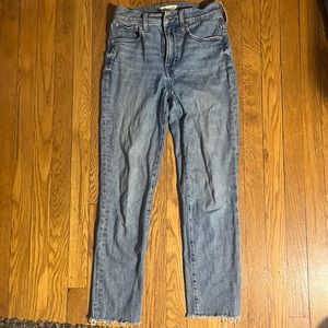 Madewell | perfect vintage jean crop light wash denim